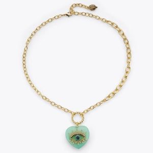 Kurt Geiger Heart Evil Necklace